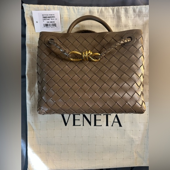 Bottega Veneta small Andiamo Pinecone/Brass - Picture 14 of 15